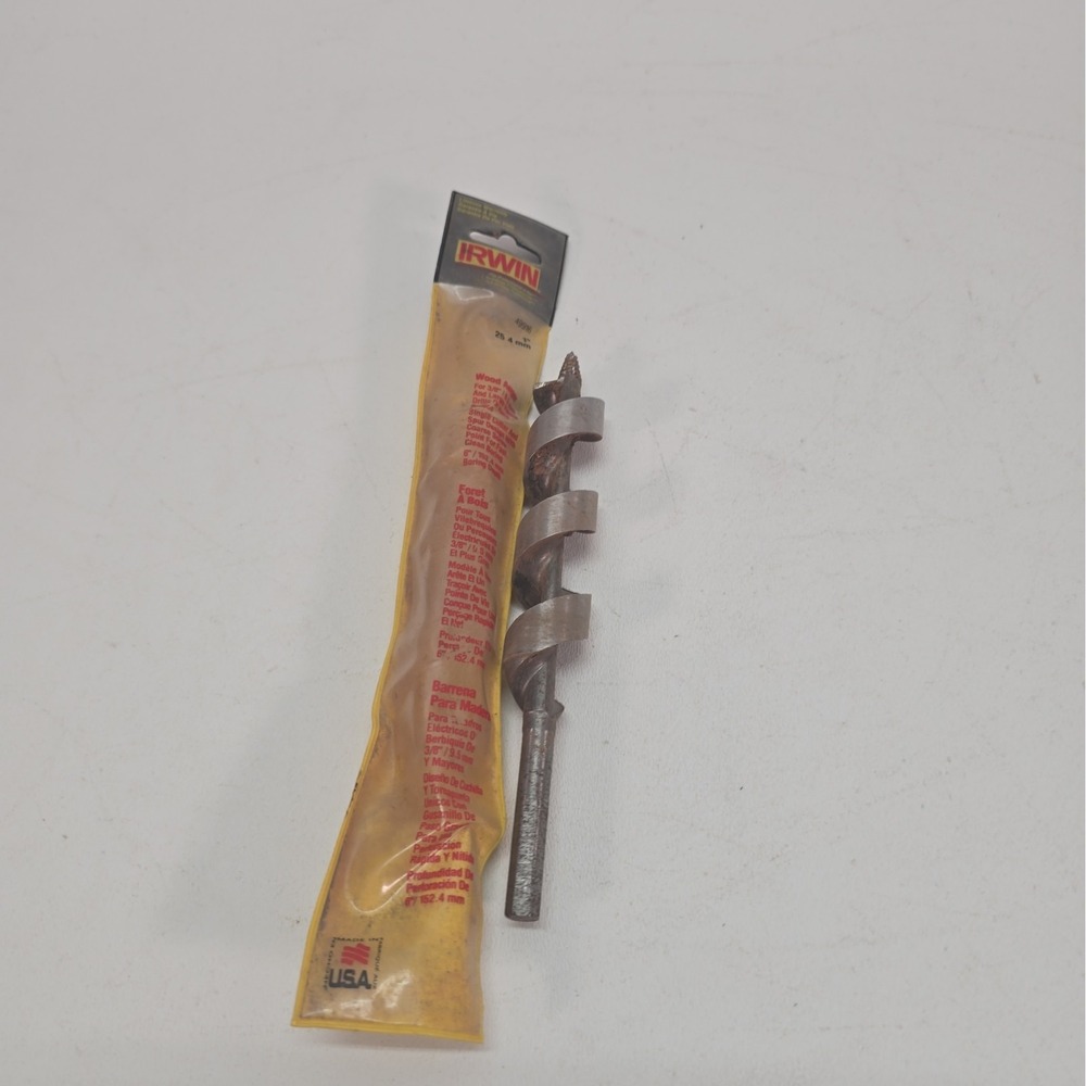 IRWIN 1 in. D X 7.5 in. L Auger Bit Carbon Steel 1 pc